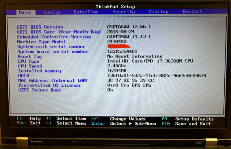 Lenovo ThinkPad W530 i7-3630QM@2.4GHz NVIDIA GPU 16GB RAM No HDD READ  BudLap