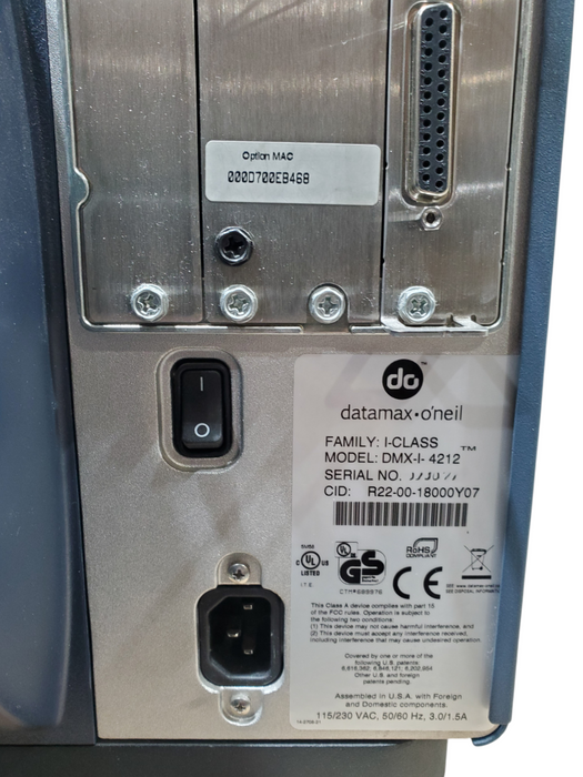 Datamax-o'neil DMX-I-4212 Thermal Label Printer