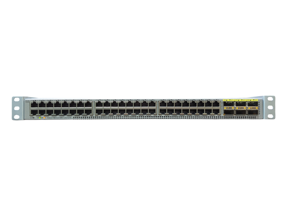 Cisco Nexus Switch, N9K-C9372TX 48x1/10G-T, 6x40G QSFP+ w/ Dual PSU