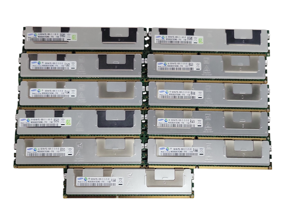 Lot of 11x Samsung 16GB 4Rx4 PC3L-8500R DDR3 Server RAMs
