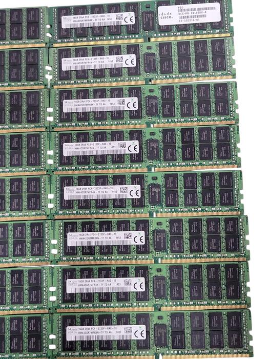 Lot of 24x SKhynix 16GB 2Rx4 PC4-2133P-RA0 DDR4 Server RAMs