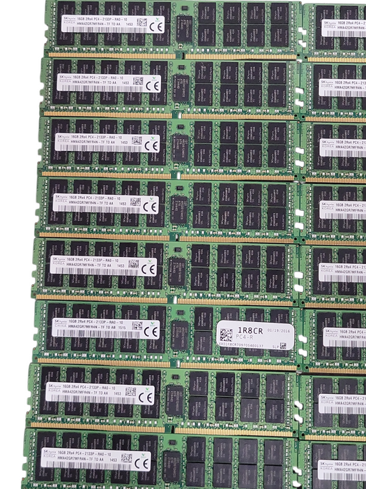 Lot of 24x SKhynix 16GB 2Rx4 PC4-2133P-RA0 DDR4 Server RAMs