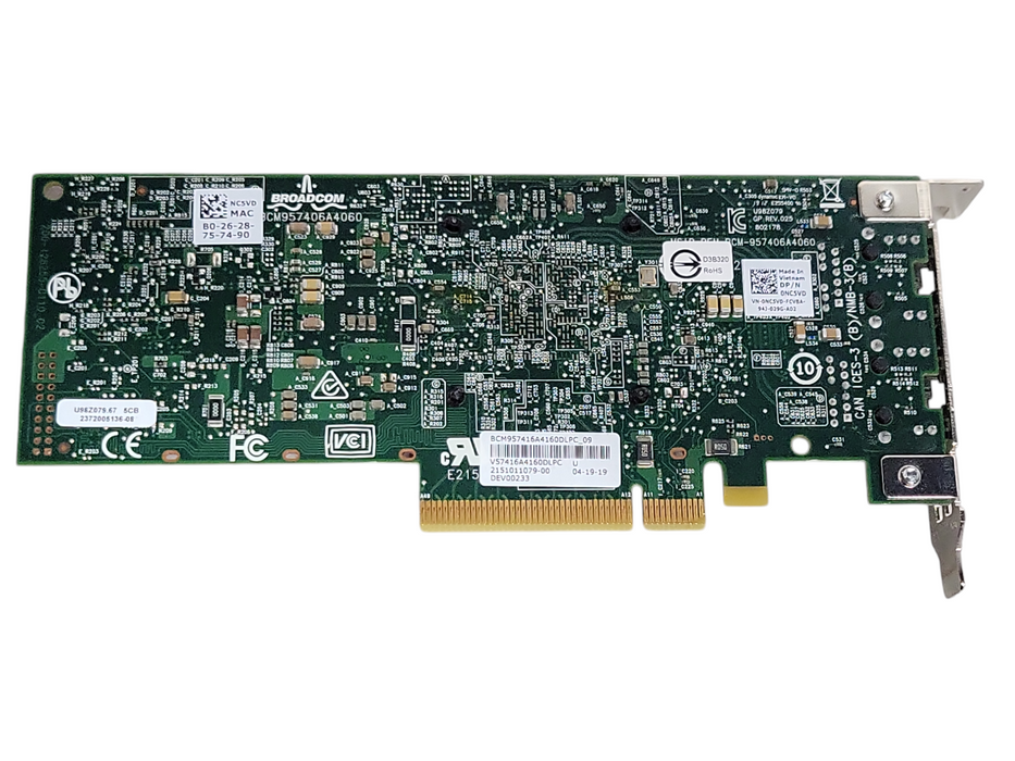 Broadcom 57416 10Gb Dual Port Low Profile Network Card Dell 0NC5VD
