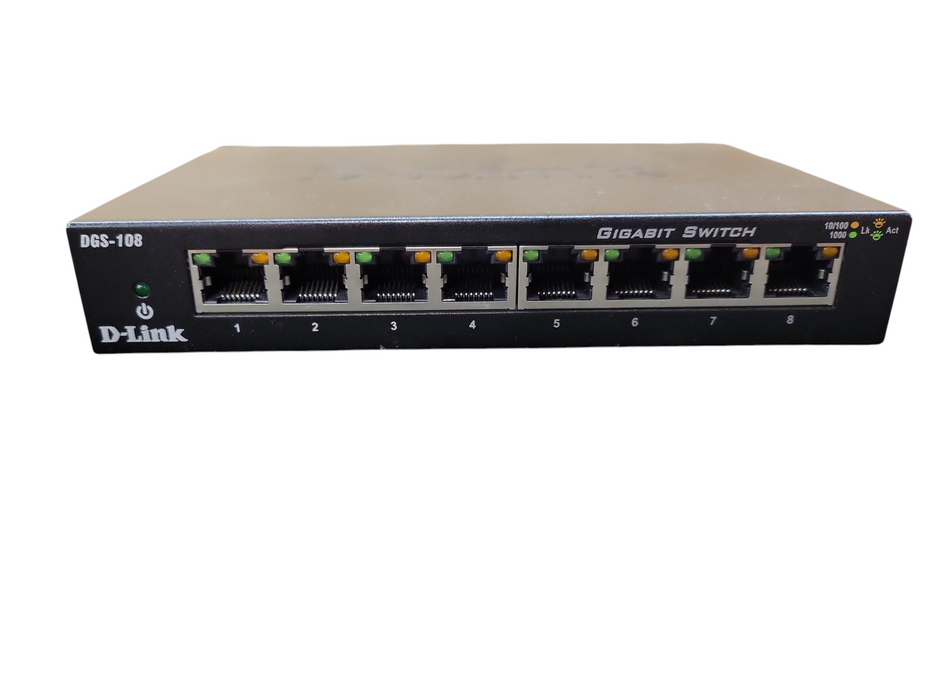 D-Link 8-port Gigabit Metal Desktop Switch DGS-108