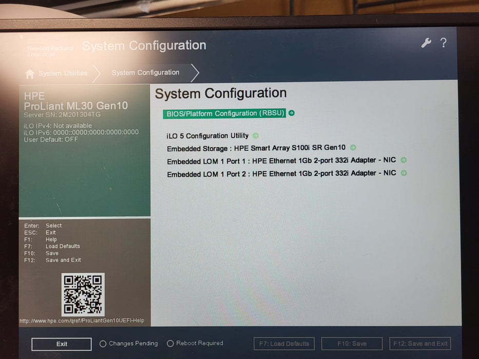HPE ProLiant ML30 Gen10 E-2124 16GB DDR4 S100i SR Gen 10
