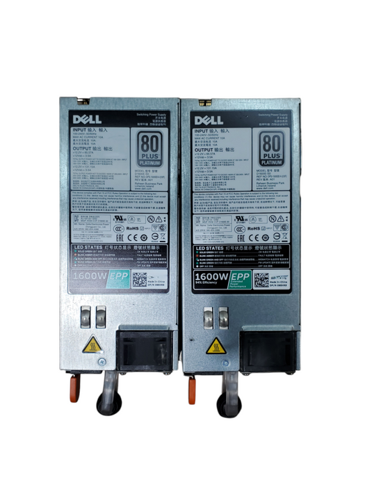 Lot 2x Dell 095HR5 1600W 80+ Platinum Server Power Supply