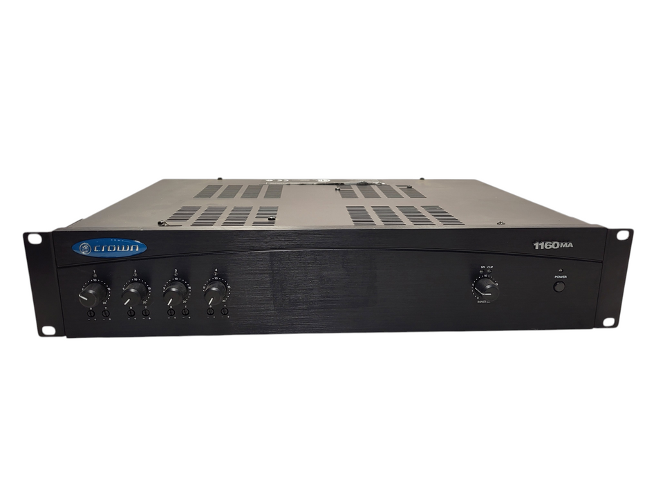 Crown 1160MA Mixer-Amplifier 4 input commercial audio mixer amplifier 180w