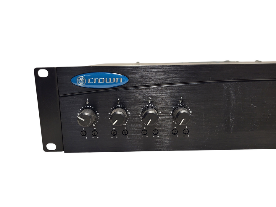 Crown 1160MA Mixer-Amplifier 4 input commercial audio mixer amplifier 180w