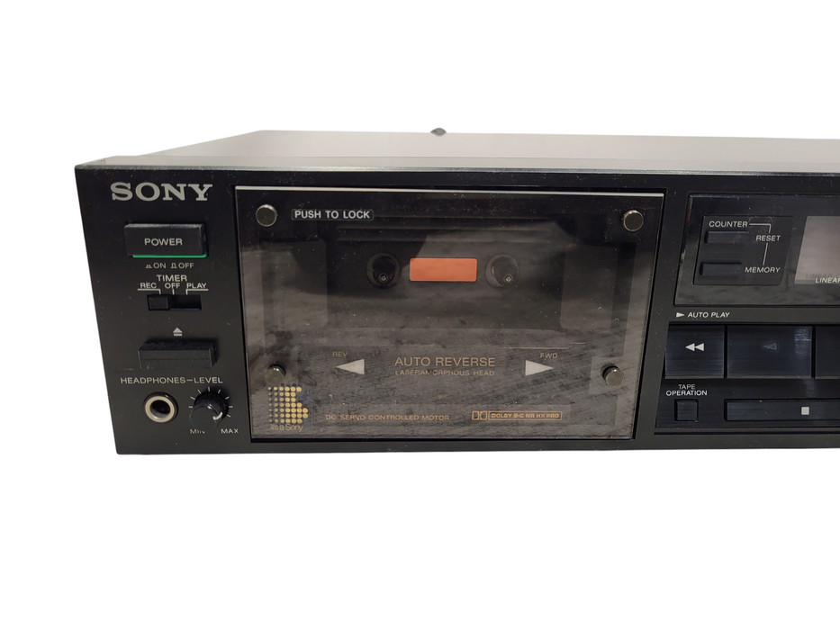 Vintage Sony TC-R502 Stereo Cassette Tape Deck READ