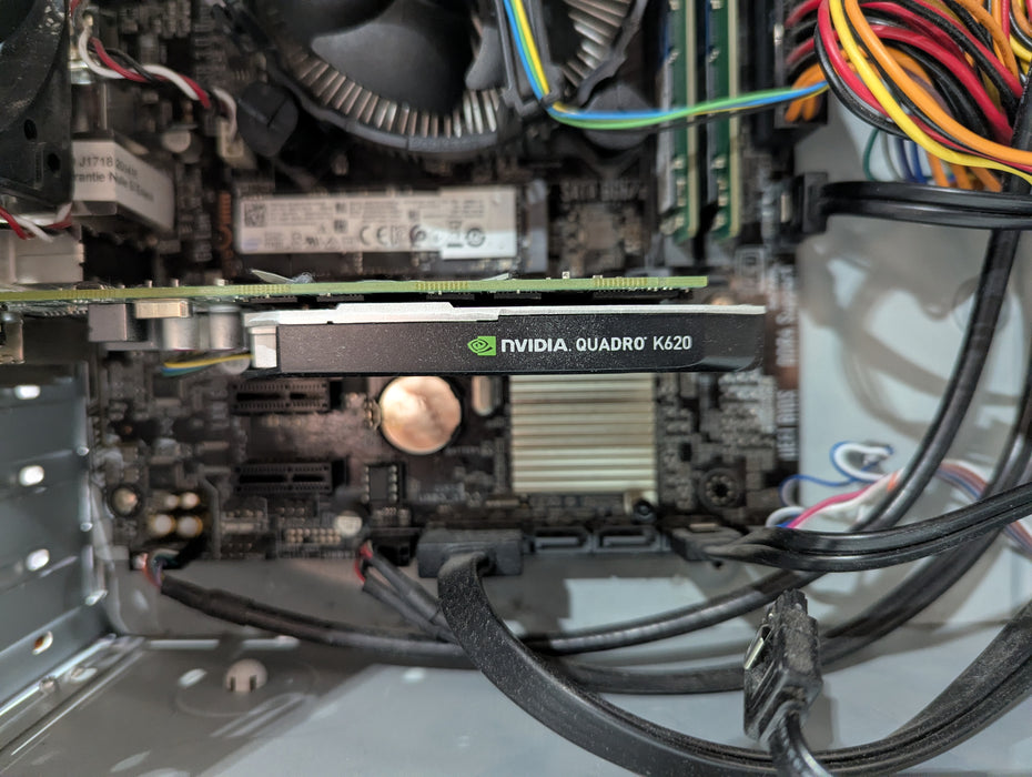 Custom PC, ASUS H110M-E/M.2, i7-7700 3.60GHz, 16GB DDR4, 256GB NVMe, K620