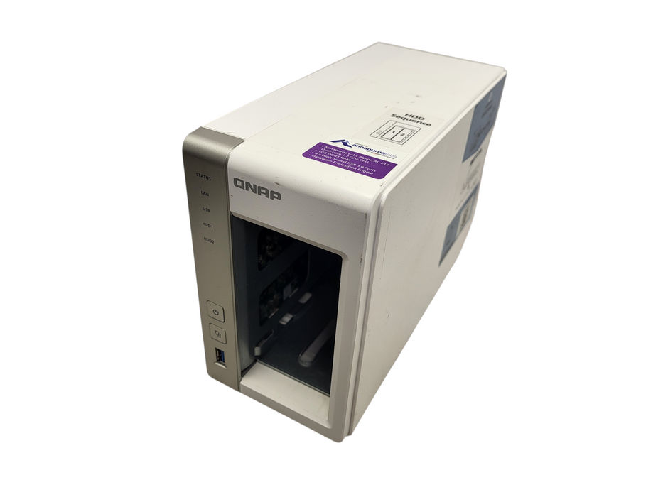 QNAP TS-231P 2-BAY PERSONAL CLOUD NAS BACKUP SERVER NO AC