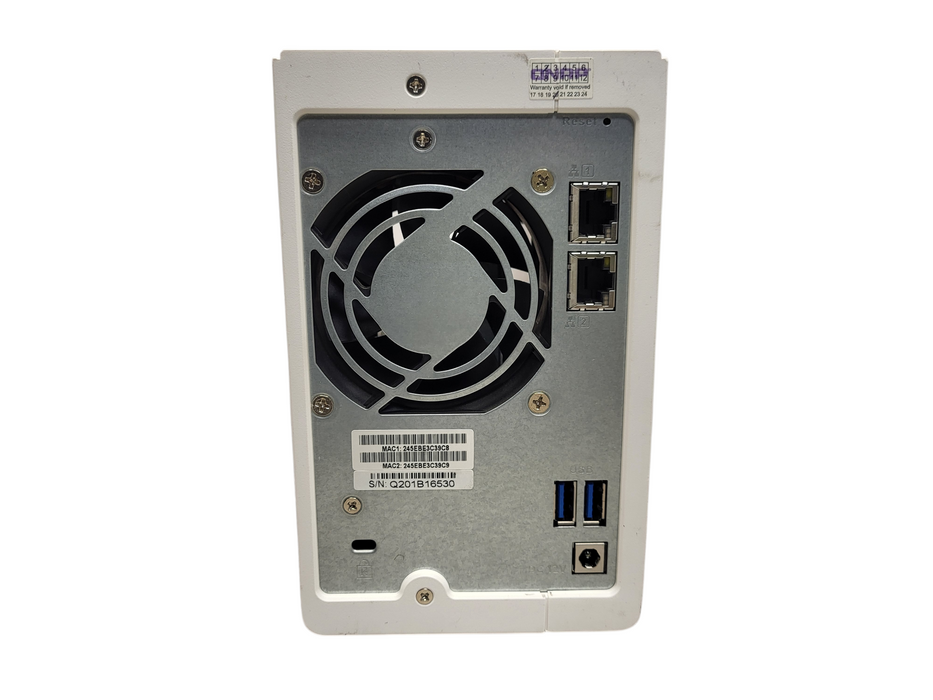 QNAP TS-231P 2-BAY PERSONAL CLOUD NAS BACKUP SERVER NO AC