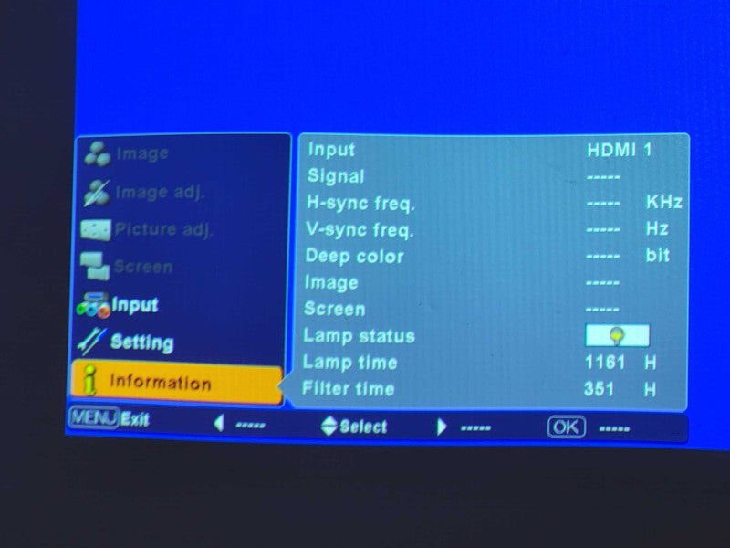 Sanyo PLV-Z2000 Full HD 1080p projector 1161 Hours Only $