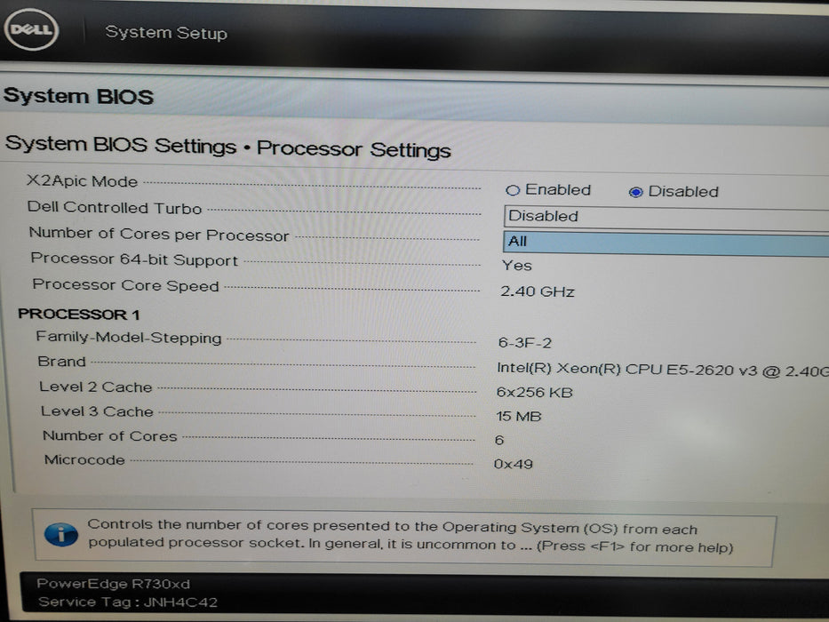 Dell PowerEdge R730xd - Xeon E5-2620 v3 16GB DDR4 PERC H730 Mini 2x1100W PSU