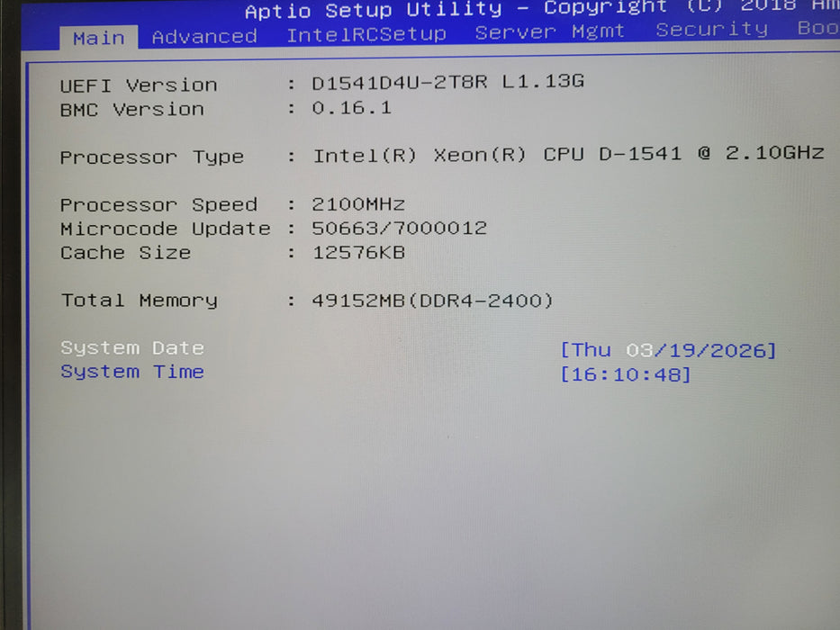 Datto S3P4000 1U 4x3.5", Xeon D-1541 2.10GHz, 48GB DDR4, 2x 1TB HDD