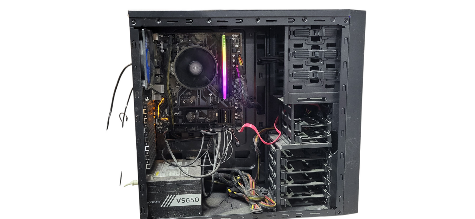 Custom PC Ryzen 5 2400G|8GB DDR4|256GB NVME|B450M DS3H