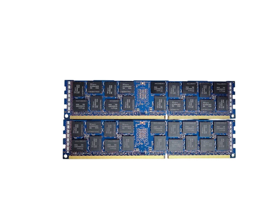 Lot of 2x Skhynix 16GB 2Rx4 PC3-14900R DDR3 Server RAMs