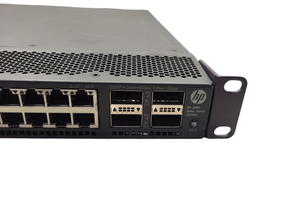 JG336A I HPE 5900AF-48XGT-4QSFP+ Switch + Dual Power & Fans JC680A JG553A