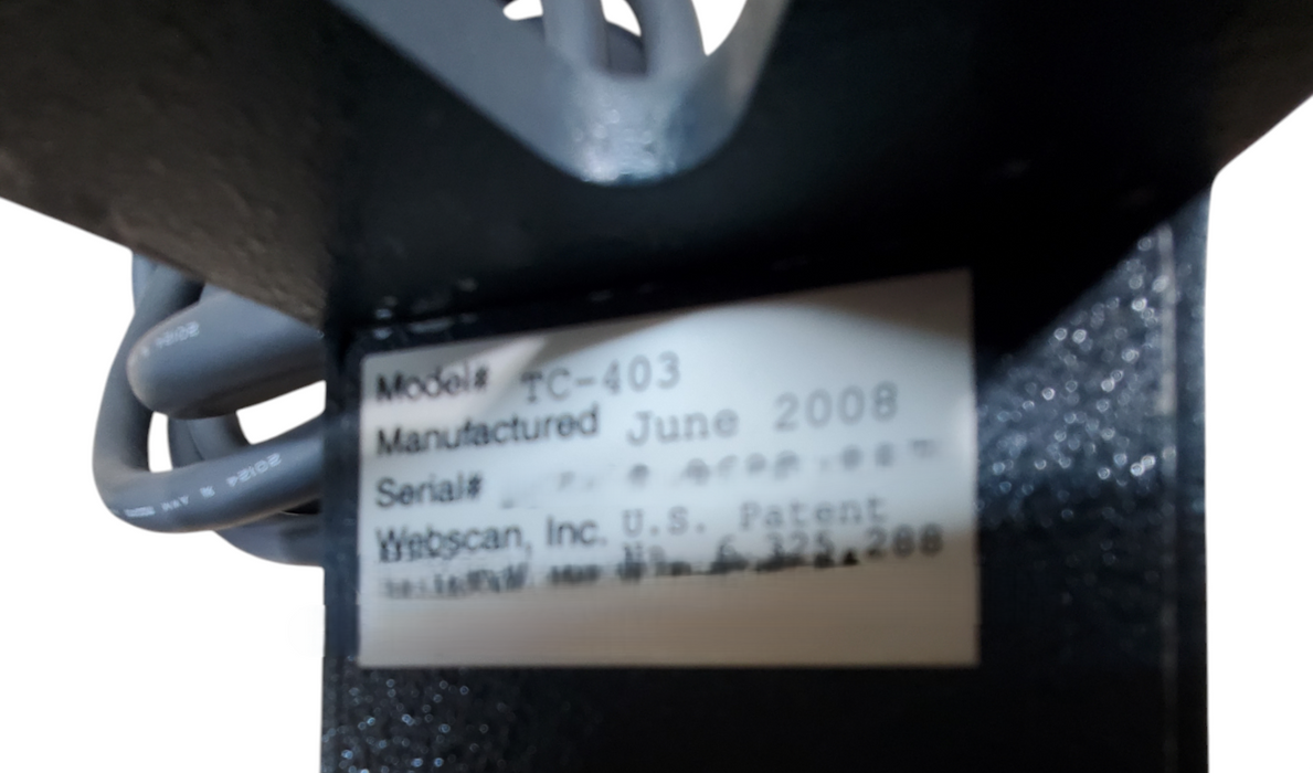 Lot 2x Webscan TruRemote Barcode Verifier TC-203 / TC-403 *READ*