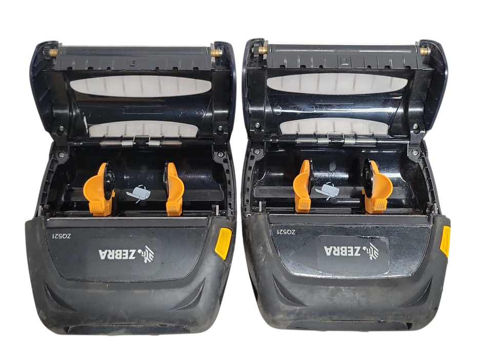Lot of 2x Zebra ZQ521 Mobile Thermal Label Printer For Parts AS IS *Read*