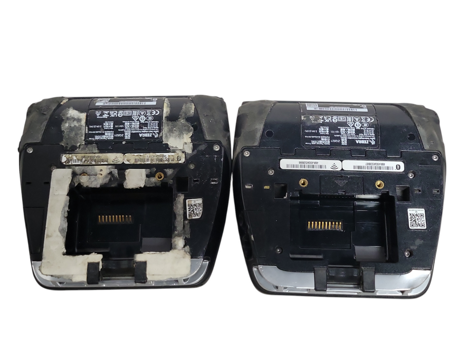Lot of 2x Zebra ZQ521 Mobile Thermal Label Printer For Parts AS IS *Read*