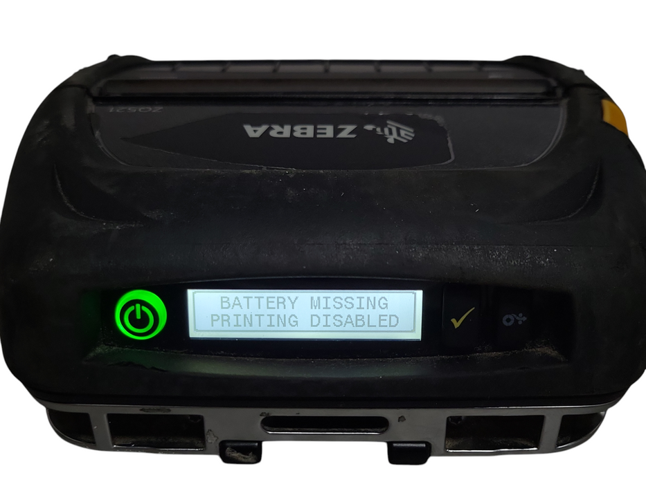 Lot of 2x Zebra ZQ521 Mobile Thermal Label Printer For Parts AS IS *Read*