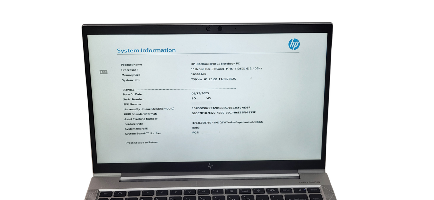 HP EliteBook 840 G8 i5-1135G7 16GB DDR4 256GB NVMe |READ