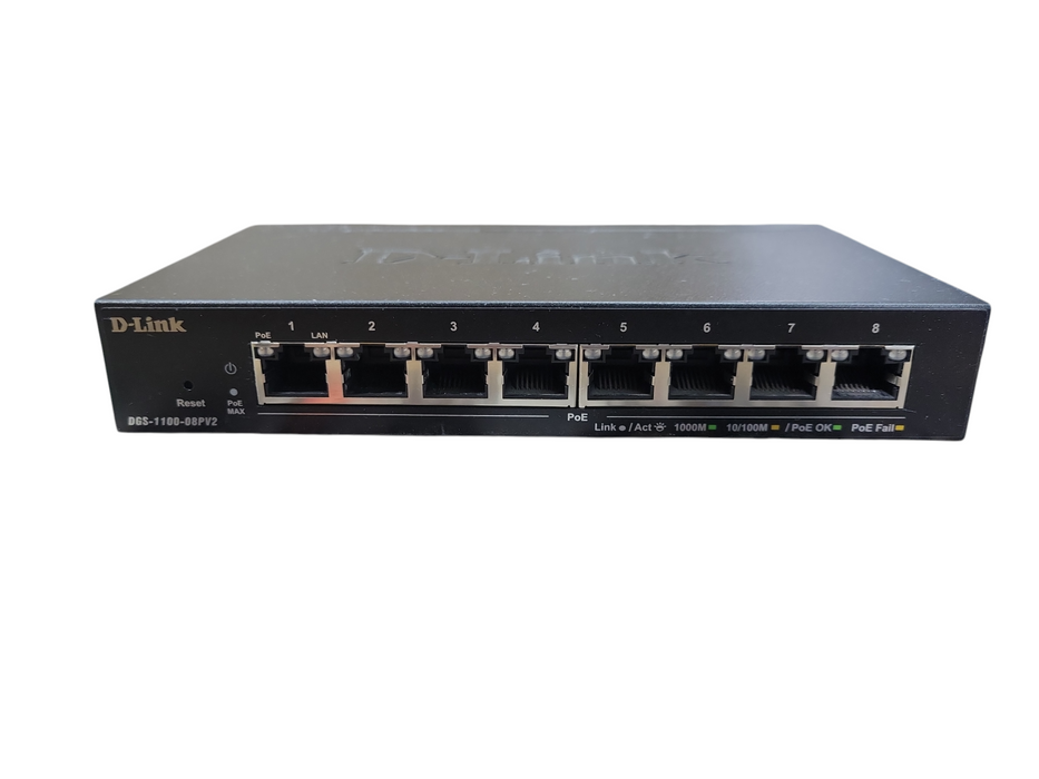 D-Link DGS-1100-08PV2 8-Port Gigabit Smart Managed Ethernet Switch