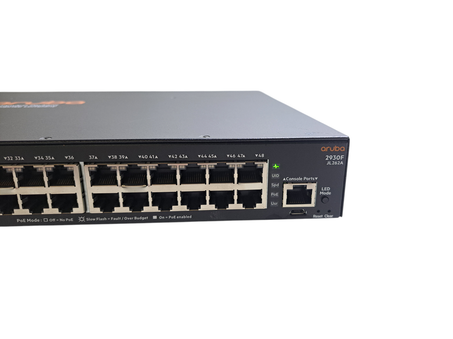 Aruba 2930F JL262A | 48-Port Gigabit PoE+ Switch w/ 4x SFP