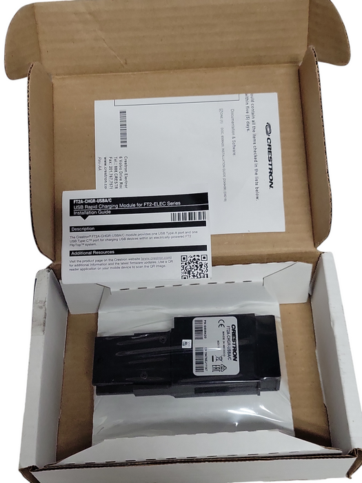 Open-Box Crestron FT2A-CHGR-USBA/C USB Type A & C Module for Flip Top FT2, READ