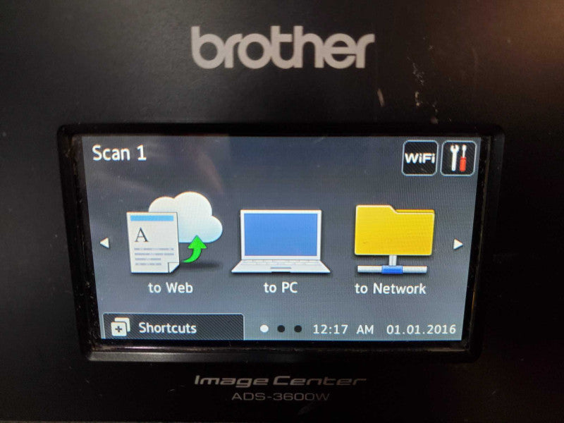 Brother Image Center ADS-3600W w/ Power Adapter Q@