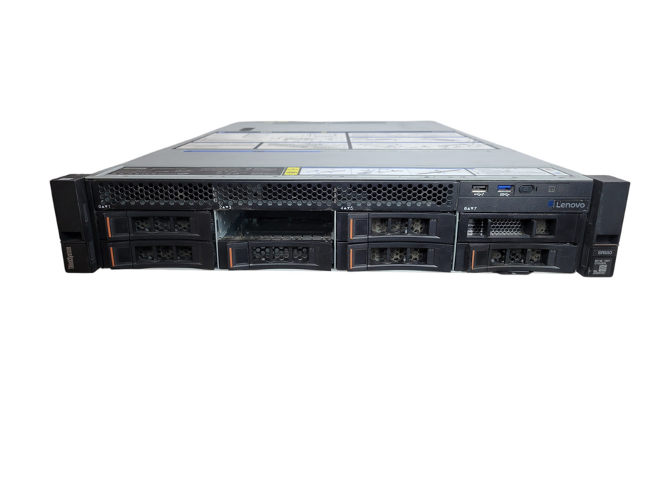 Lenovo ThinkSystem SR550 - 2x Xeon Bronze 3106 24GB DDR4 530-8i RAID 2x750W PSU