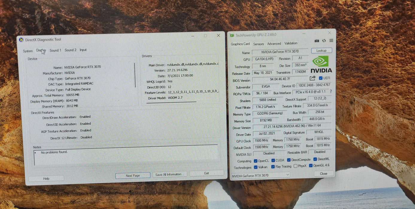EVGA GeForce RTX 3070 8GB DDR6 FTW3 Ultra Gaming 08G-P5-3767-KL|READ