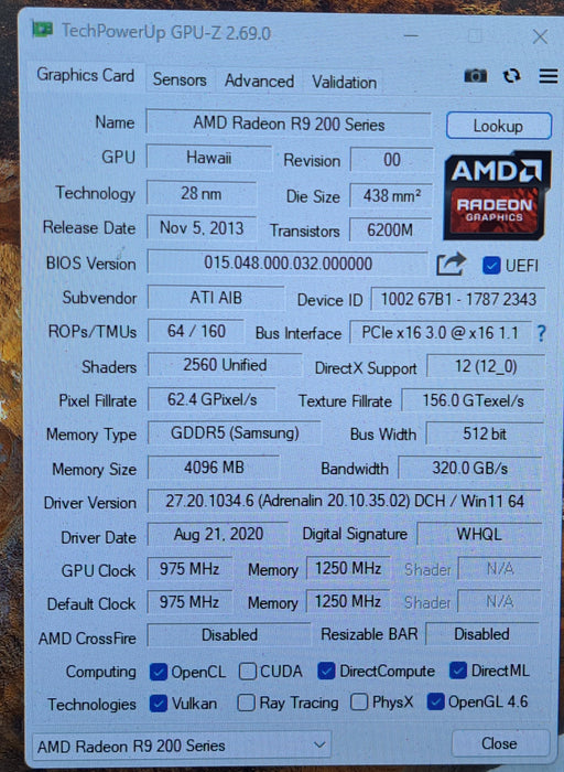 Club3D AMD Radeon R9 290 4GB GDDR5 Graphics Card