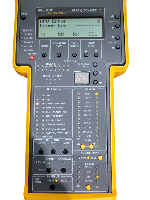 Fluke Networks 635A QuickBERT‑T1 Handheld T1 Analyzer