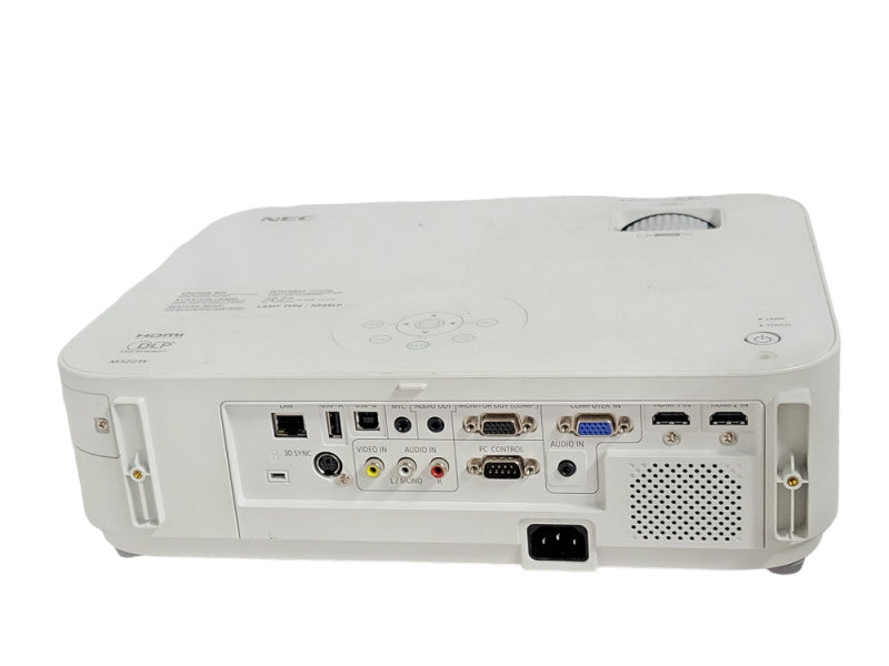 NEC NP-M322W 3200-Lumen Portable DLP Projector 1712 Lamp Hours, READ _
