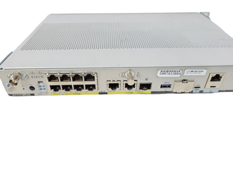 Cisco C1111X-8P Integrated Services Router with 8-Gigabit w/ Rack Ears Q_