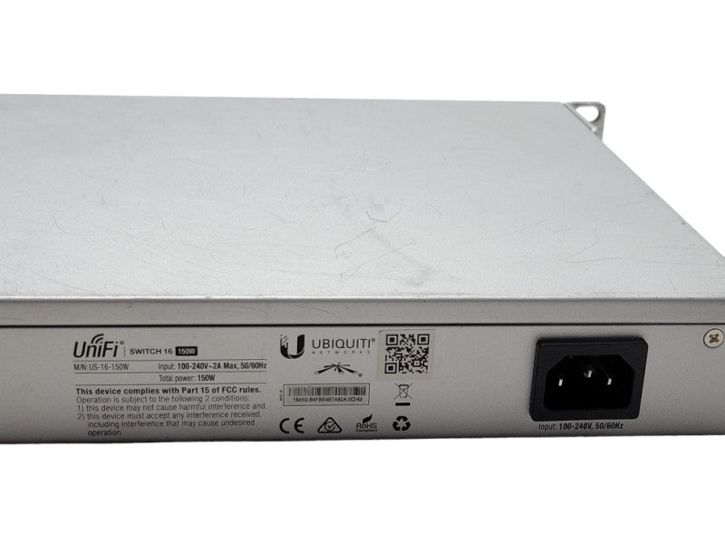 Ubiquiti Networks UniFi Managed PoE+ 16-Port Gigabit Switch US-16-150W, READ _