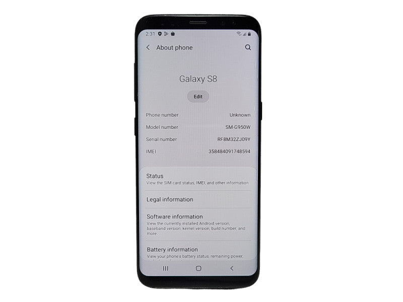Samsung Galaxy S8 64GB (SM-G950W) - READ  $