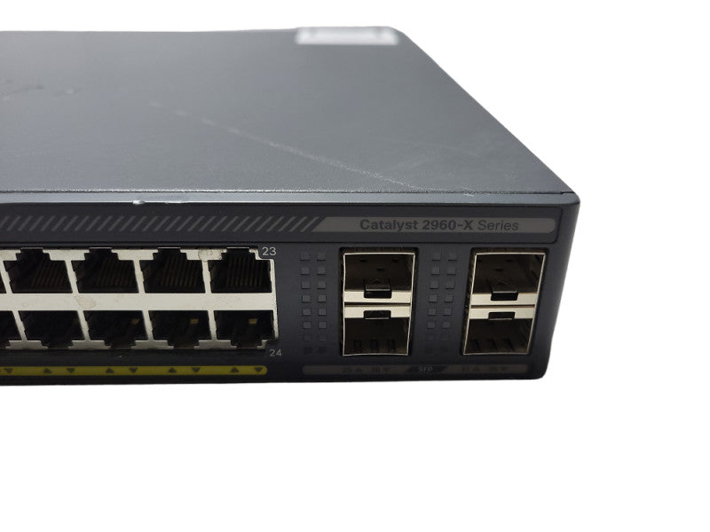 Cisco WS-C2960X-24PS-L | 24-Port Gigabit PoE+ 370W Switch | 4x SFP Q$