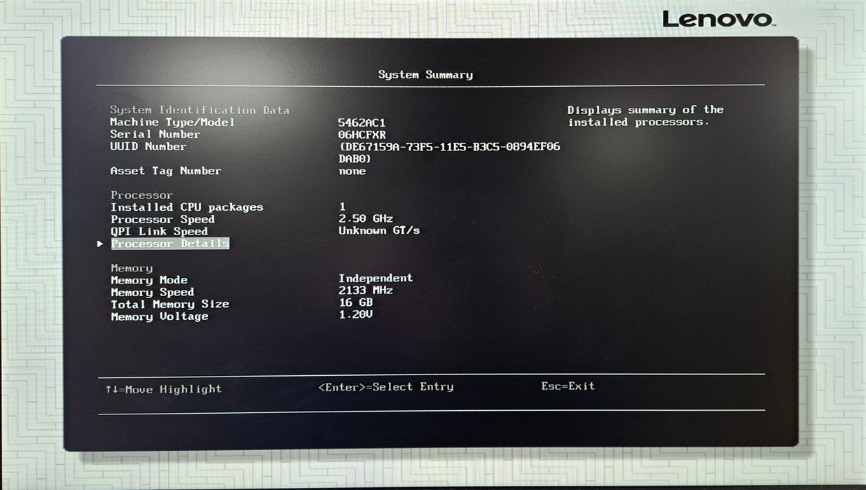 Lenovo System X 3650 M5 8x 2.5" | 1x Xeon E5-2680 v3 CPU, 16GB DDR4, M5210