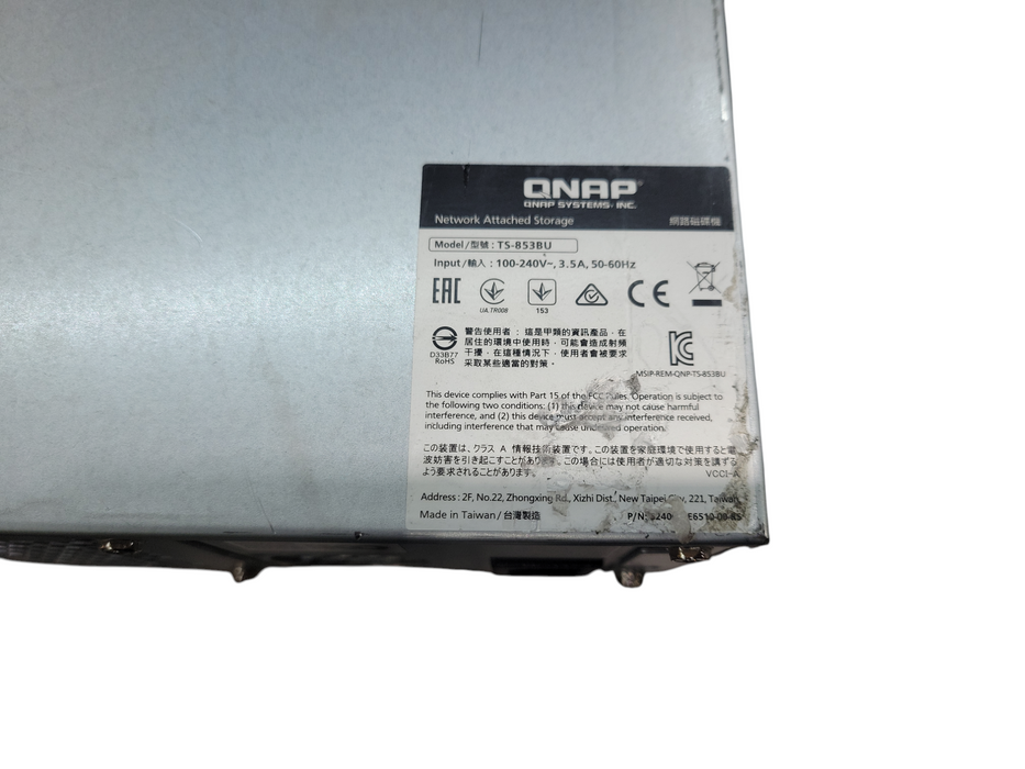 QNAP TS-853BU NAS 8 BAY 8x 2TB HDD