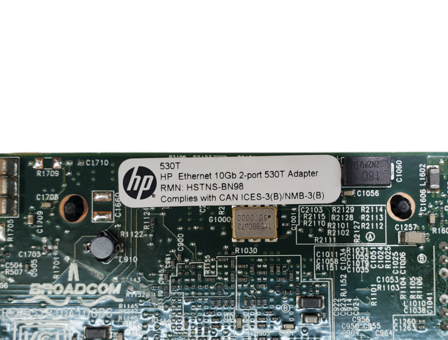 HP 530T 10Gb 2 Port Ethernet RJ-45 Network Server Adapter Card PN: 657128-001