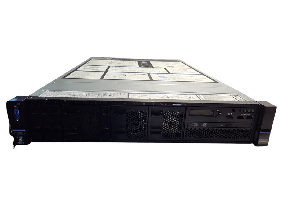 Lenovo System x3650 M5 2.5" - 2x Xeon E5-2680 v3 16GB DDR4, M5210 - No HDD