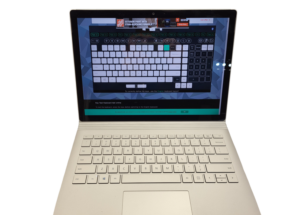 Microsoft Surface Book 2 1832 13.5" Touch i7-8650U 1.90GHz 16 GB RAM 1TB SSD