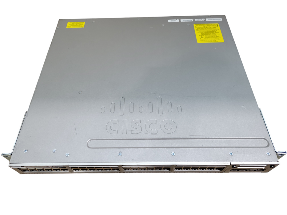 Cisco WS-C3850-48F-L 48 Port PoE+ Gigabit Switch w/ C3850-NM-2-10G 2x PSU