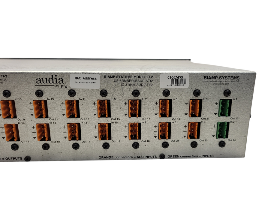 Biamp Systems Audia Flex Model TI-2 Digital Audio Processor