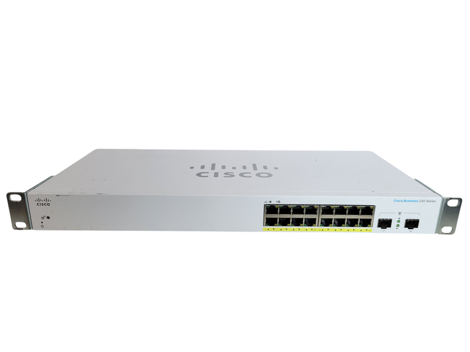 Cisco Business 220 Series - 18-Port Gigabit PoE Smart Switch CBS220-16P-2G