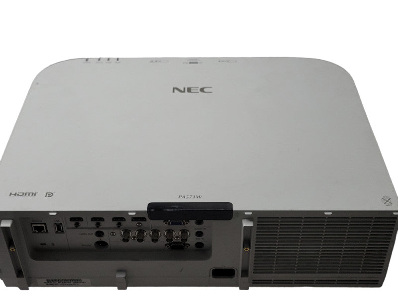NEC NP-PA571W WXGA 5700 Lumens Projector 1033 Lamp Hours, No Remote _