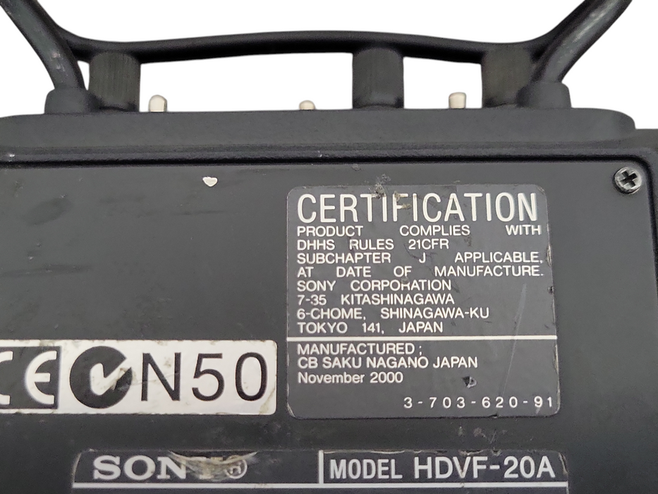 Sony HDVF-20A 2" Electronic Viewfinder Module for ENG EFP Cameras *Read*